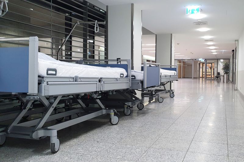 Motorized 5 function ICU hospital bed