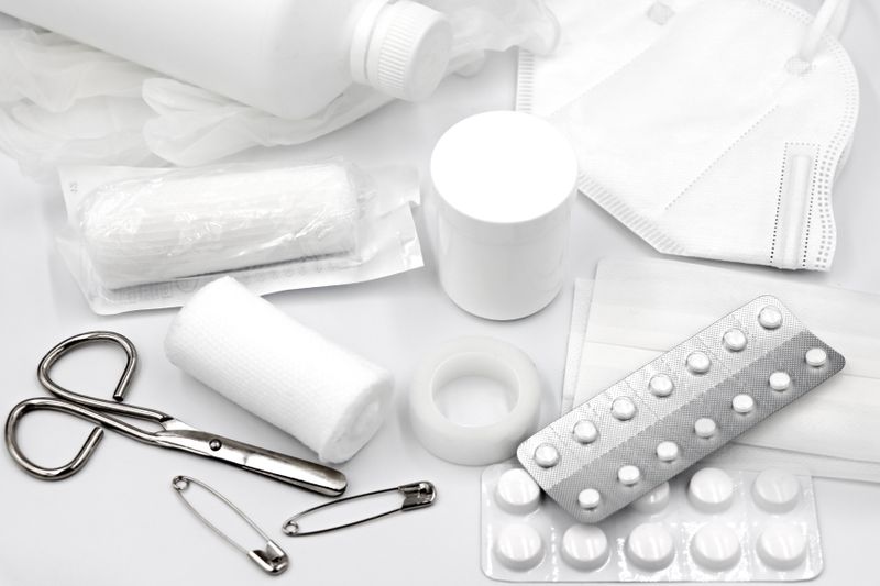 Home care essentials and first aid supplies